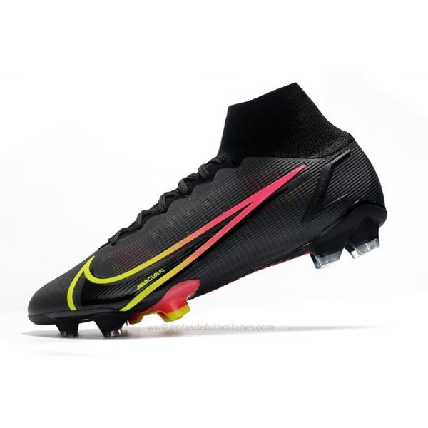 Nike Mercurial Superfly Elite FG Negro x Prisma Negro Amarillo Rojo